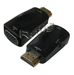 Konwerter HDMI > VGA (out)+audio Full