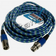 Kabel XLR przedłużacz 3M bawełna