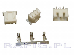 Złącze JST-XH-3pin kpl. wt+gn (zł. balancera 2S) x10 kpl