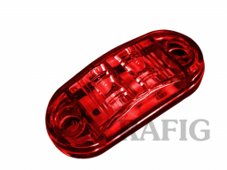 Lampa obrysowa LED 2,5W 12-24V czerwona