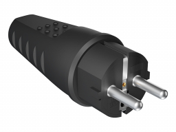 Wtyk 230V budowlany prosty