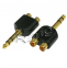 Adapter Jack 6,3-wt na Rca-2gn Gold