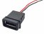 Gniazdo USB-A 2przewody, w obudowie