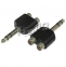 Adapter Jack 6,3-wt na Rca-2gn 