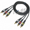 Kabel RCA 3* wtyk-wtyk łezka 5,0m